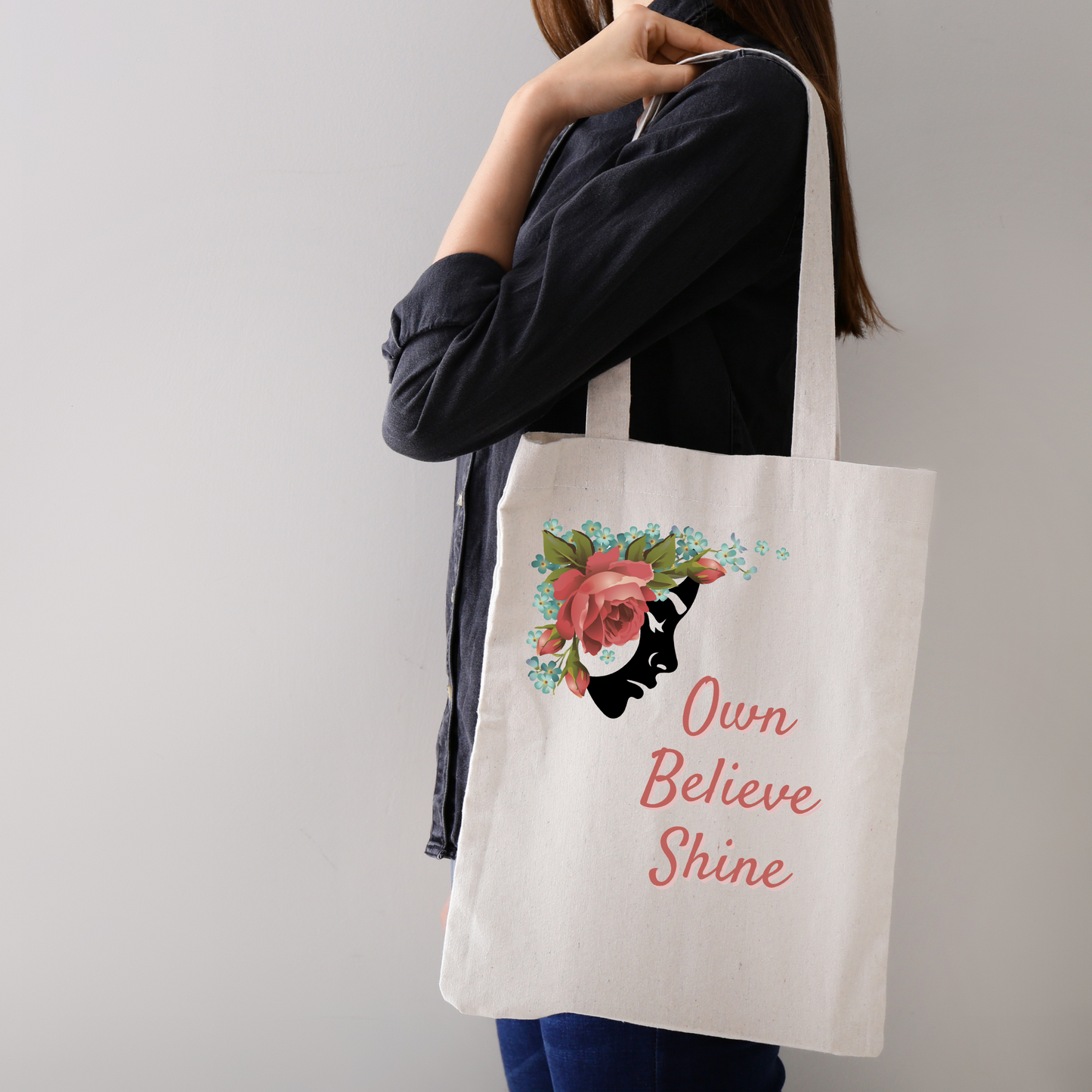 Tote Bag - Own It Empowering Quote Cotton Canvas