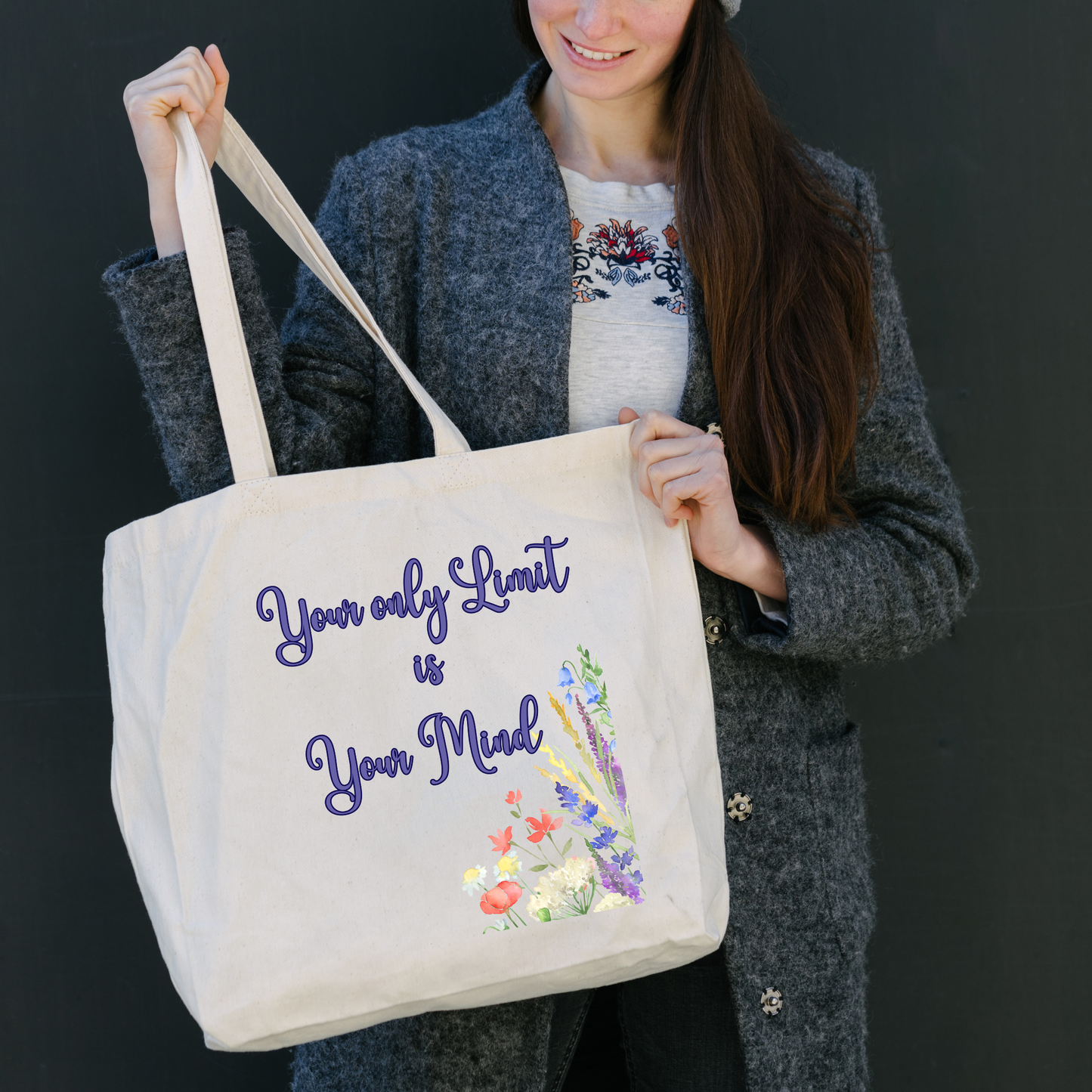 Inspirational Quotes Canvas Tote Bag